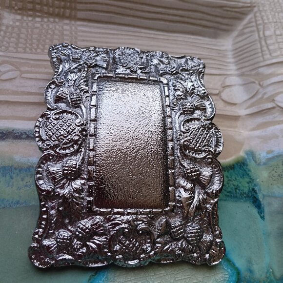 Beaux-Arts Ornamented Silver Belt Buckle Made in Britain